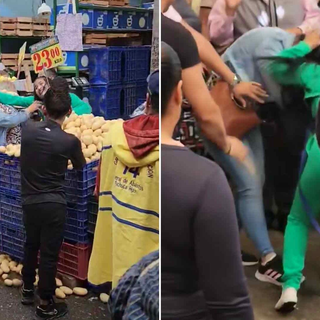 Vídeo: Captan Pelea en Central de Abasto de Pachuca