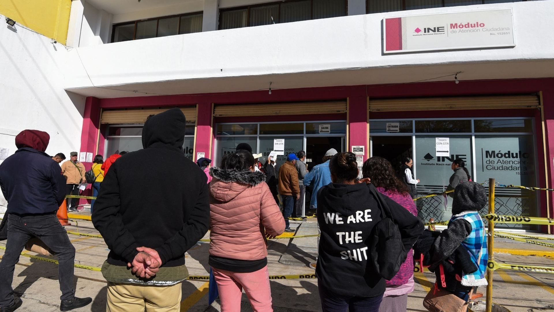 Módulo del INE en Toluca, Estado de México