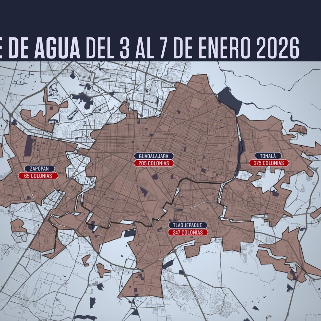 Megacorte de Agua Guadalajara Hoy