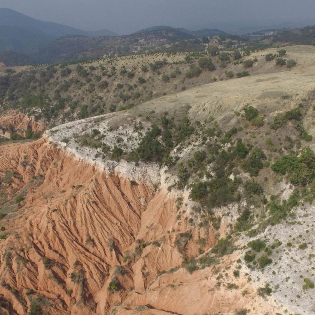 Vista panorámica del Geoparque Mixteca Alta de la UNESCO, en Oaxaca