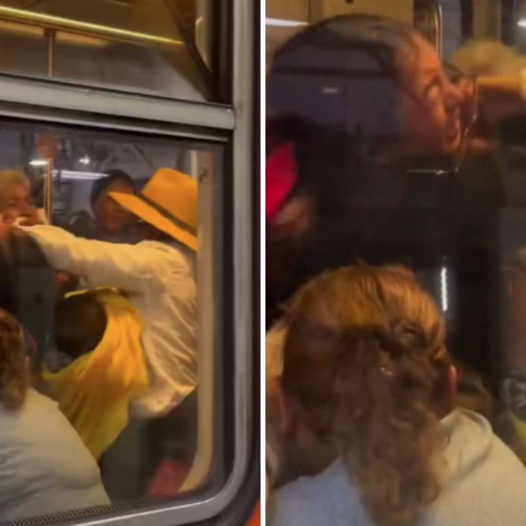 Captan Pelea Campal en Vagón de Mujeres en el Metro CDMX; Bebé Queda en Medio de Pleito