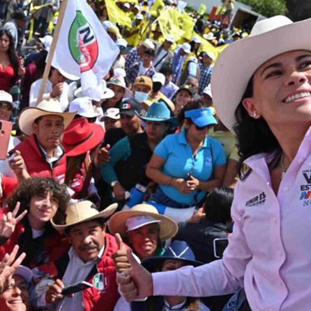 Alejandra del Moral, candidata PRI, PAN, PRD