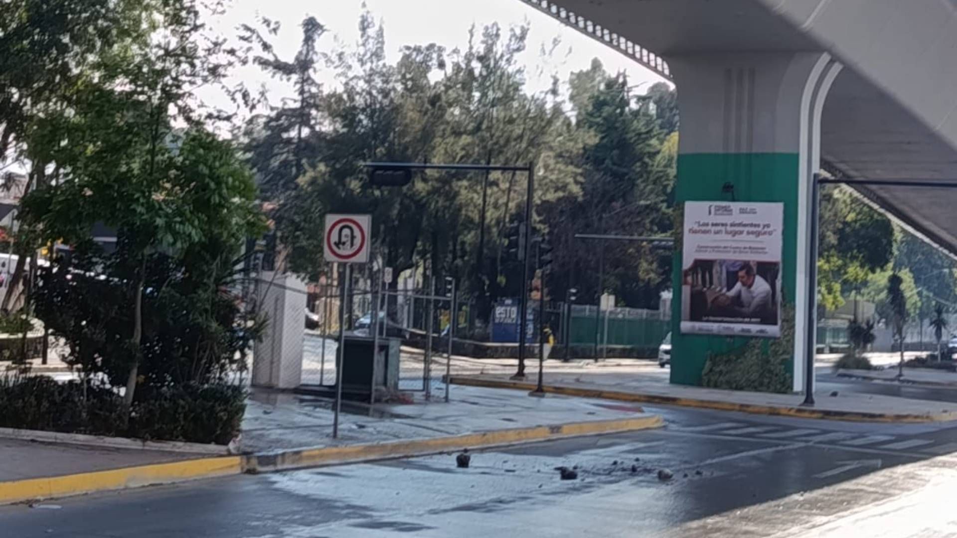 Investigan Daño Estructural en Puente Calzada Ignacio Zaragoza de Puebla por Colapso de Fragmentos de Concreto