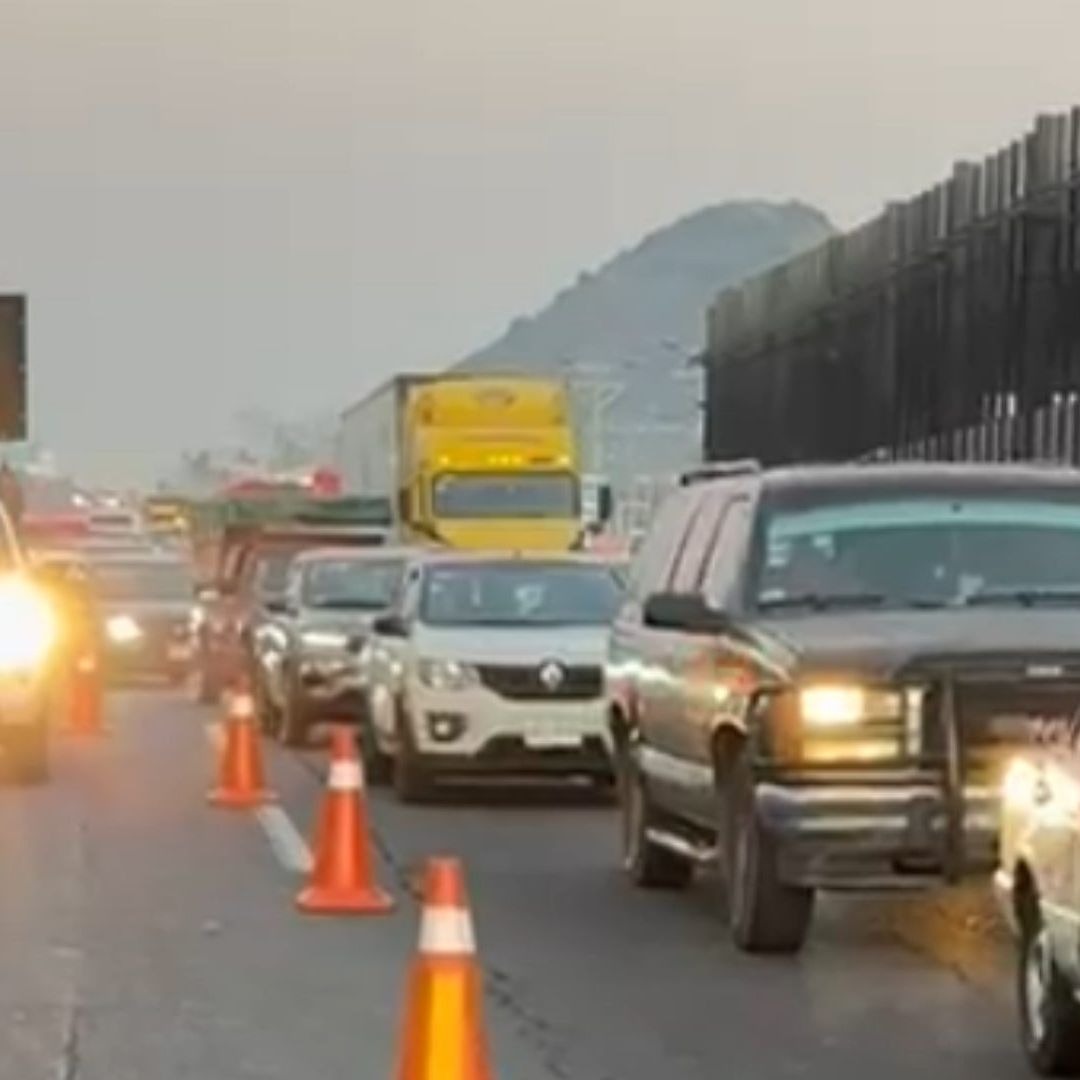 Caos vial en la autopista México-Puebla hoy