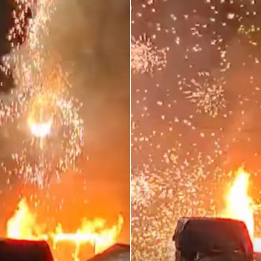 Se Incendia Mercado de San Juan Cancuc, Chiapas, por Explosión de Pirotecnia.