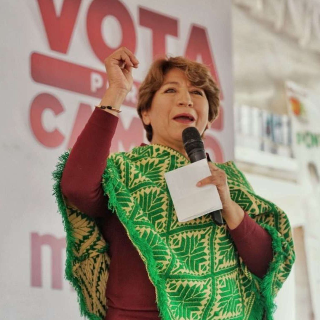 Delfina Gómez, candidata de Morena, PT, PVEM