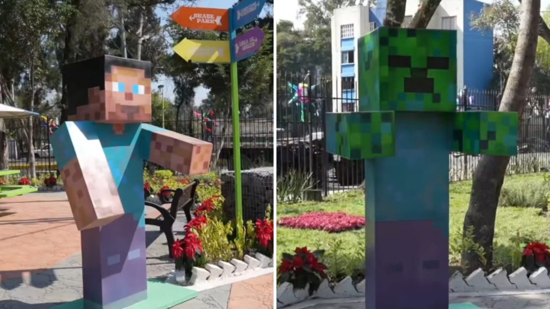 Con Puentes Colgantes y Skate Park: Así Es el Parque de Minecraft Gratis en CDMX