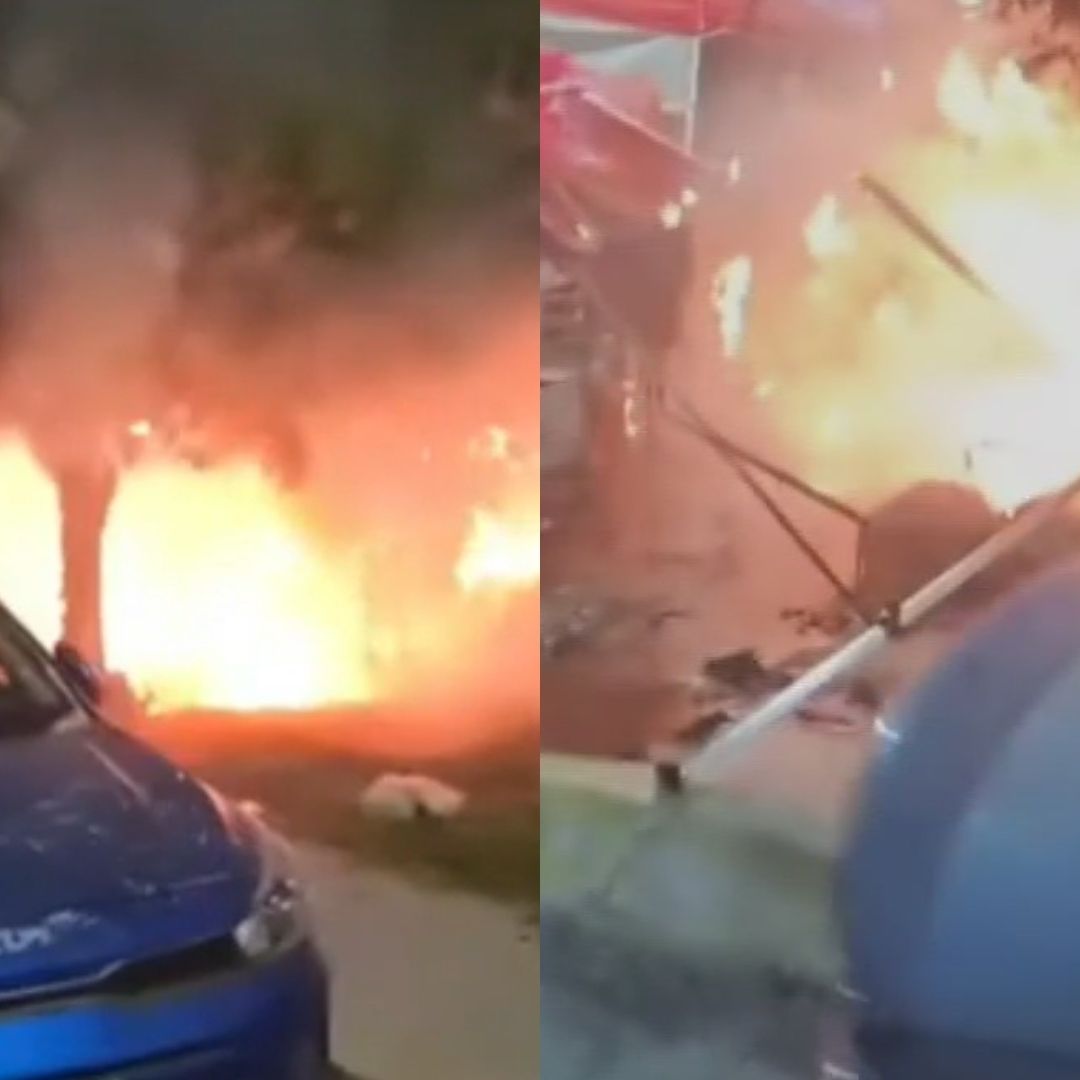 Se Registra Incendio en Bazar Navideño en Prados Sur en Tultitlán, Estado de México