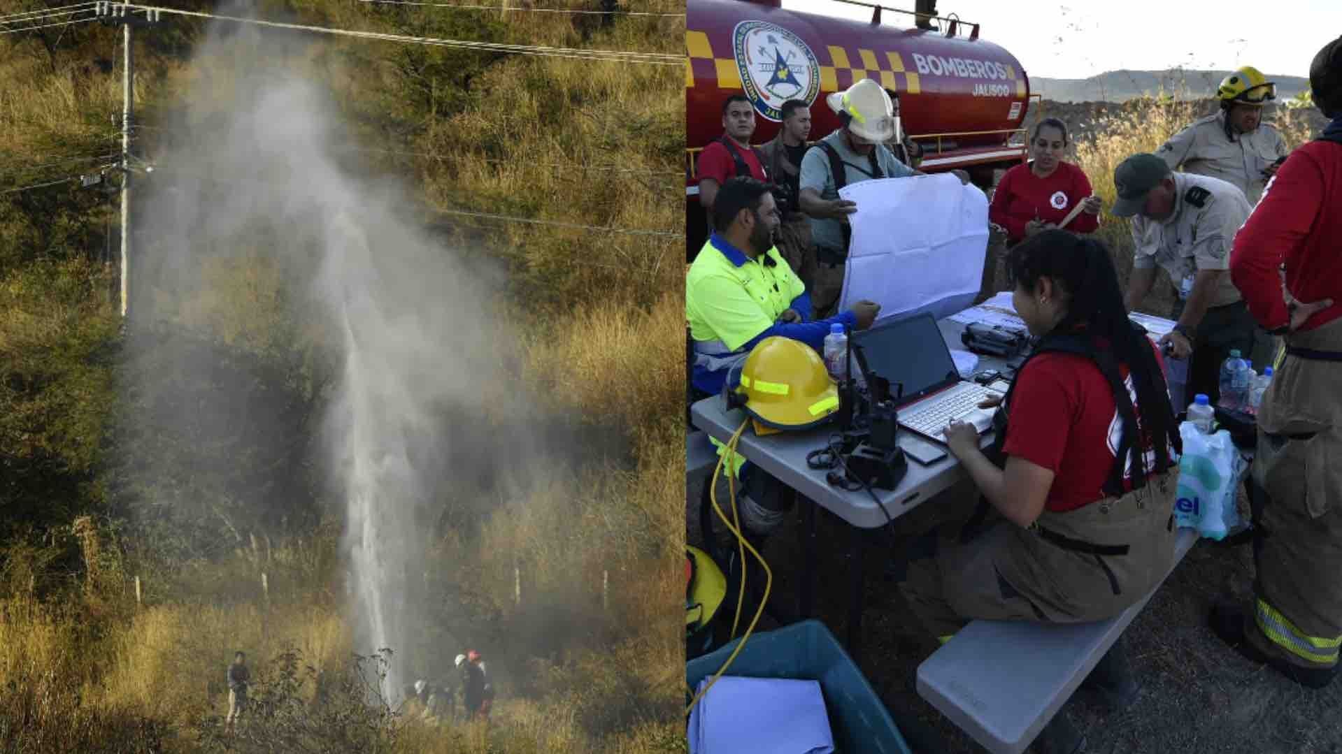 Autoridades trabajan para controlar la fuga