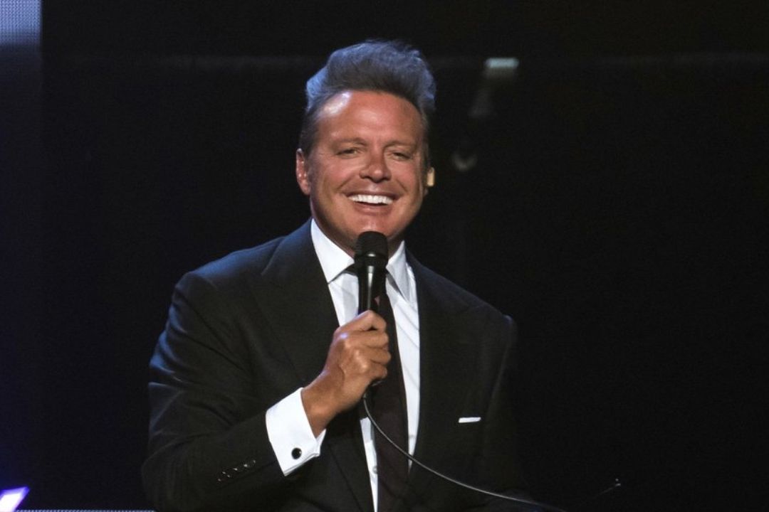 El cantante mexicano Luis Miguel durante un concierto en 2018
