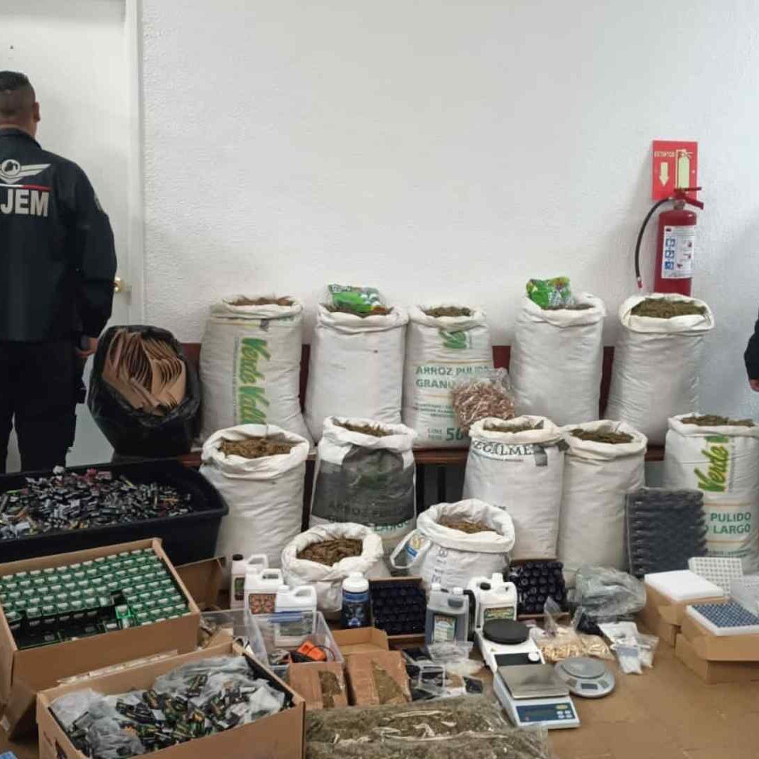 Desmantelan Fábrica de Marihuana en Huixquilucan