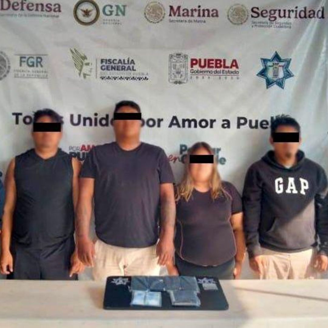 Detenidos Cuatro Presuntos Extorsionadores Comerciantes Tehuacán Puebla