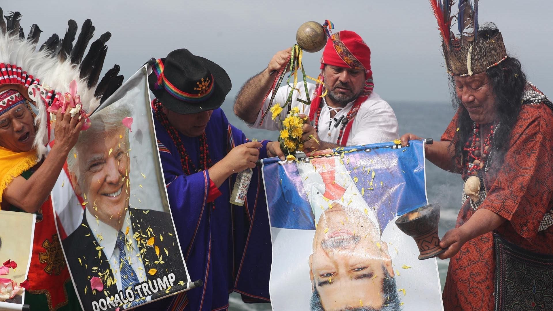 Brujos de Perú vaticinan caída del régimen de Maduro y enfermedad de Trump en 2026