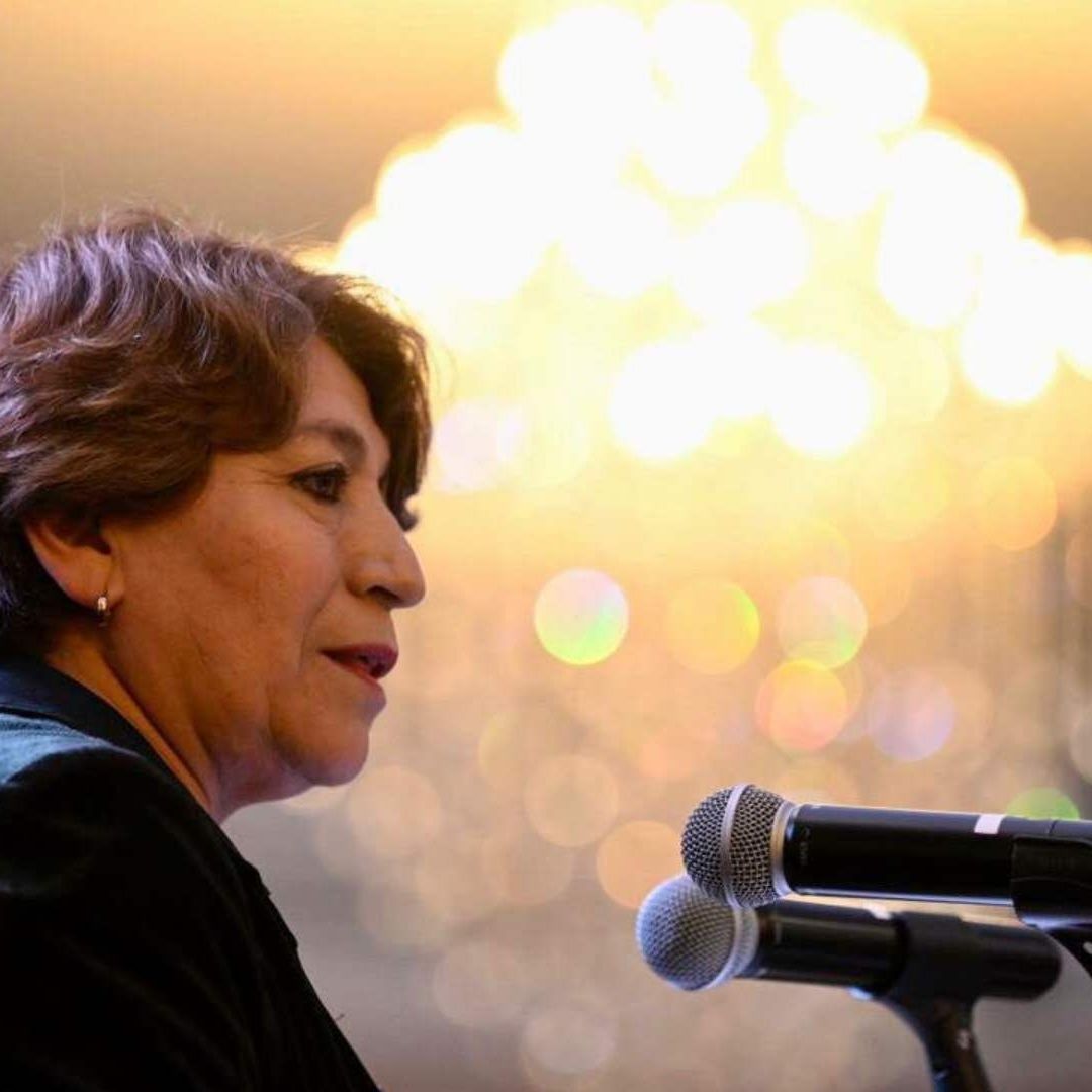 Delfina Gómez, candidata de Morena, PT, PVEM