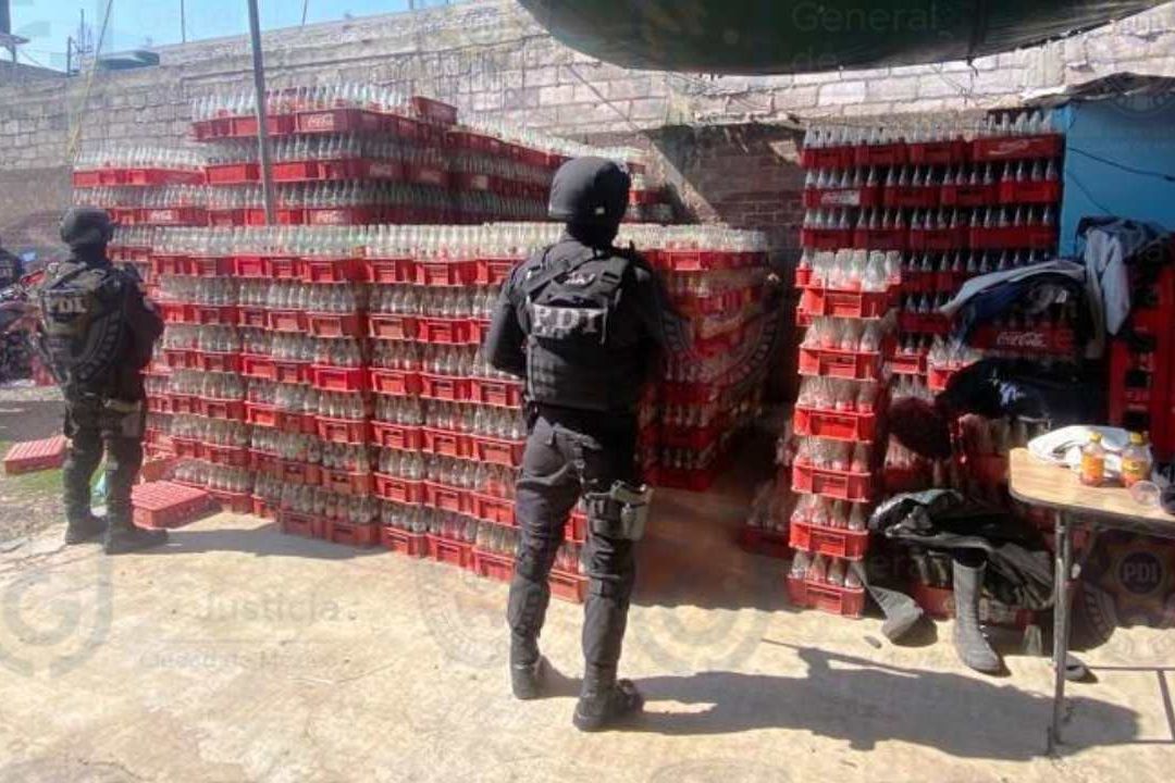 Los detenidos en la fábrica de refresco pirata ganaban 2 mil 500 pesos semanales