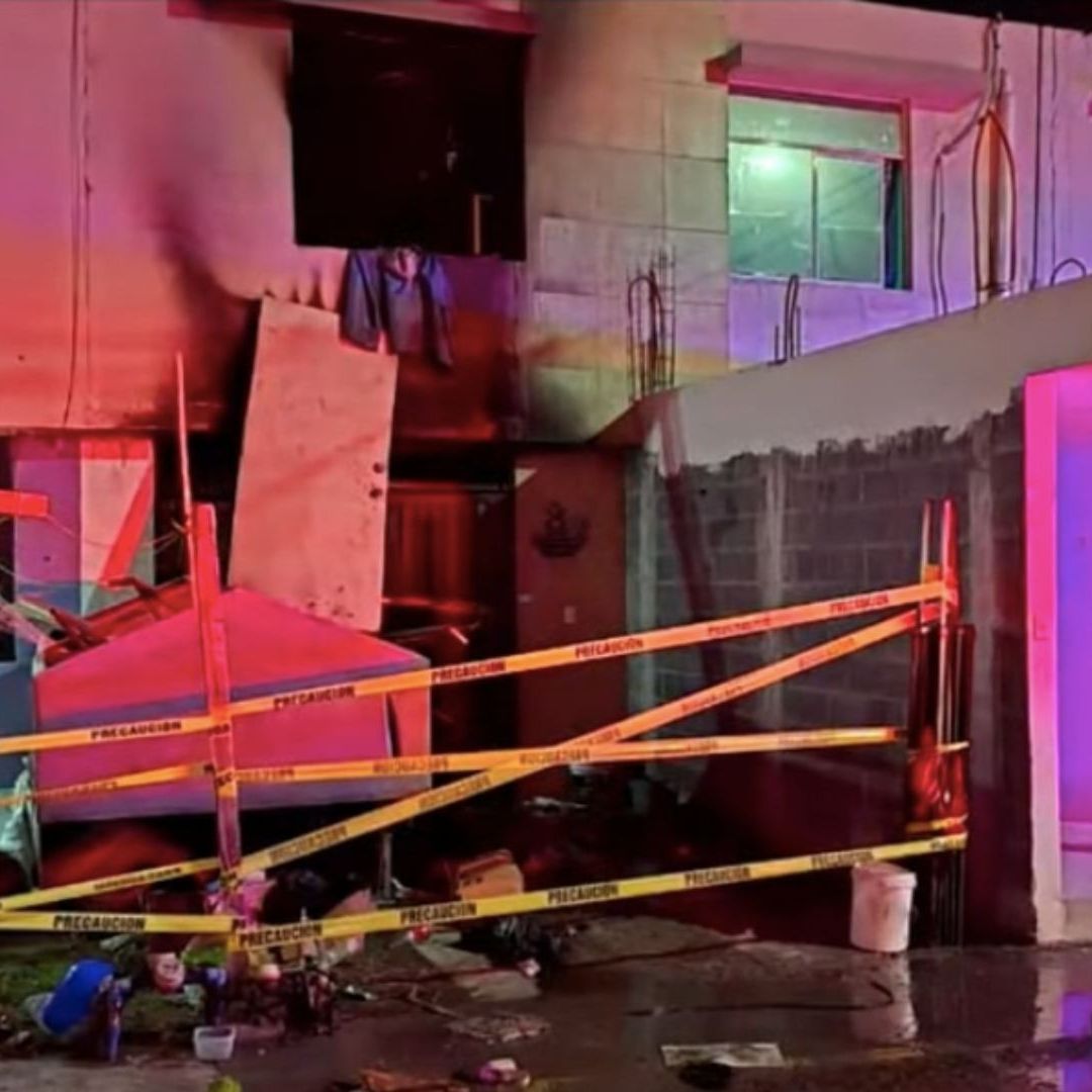 Casa incendiada resguardada en El Carmen