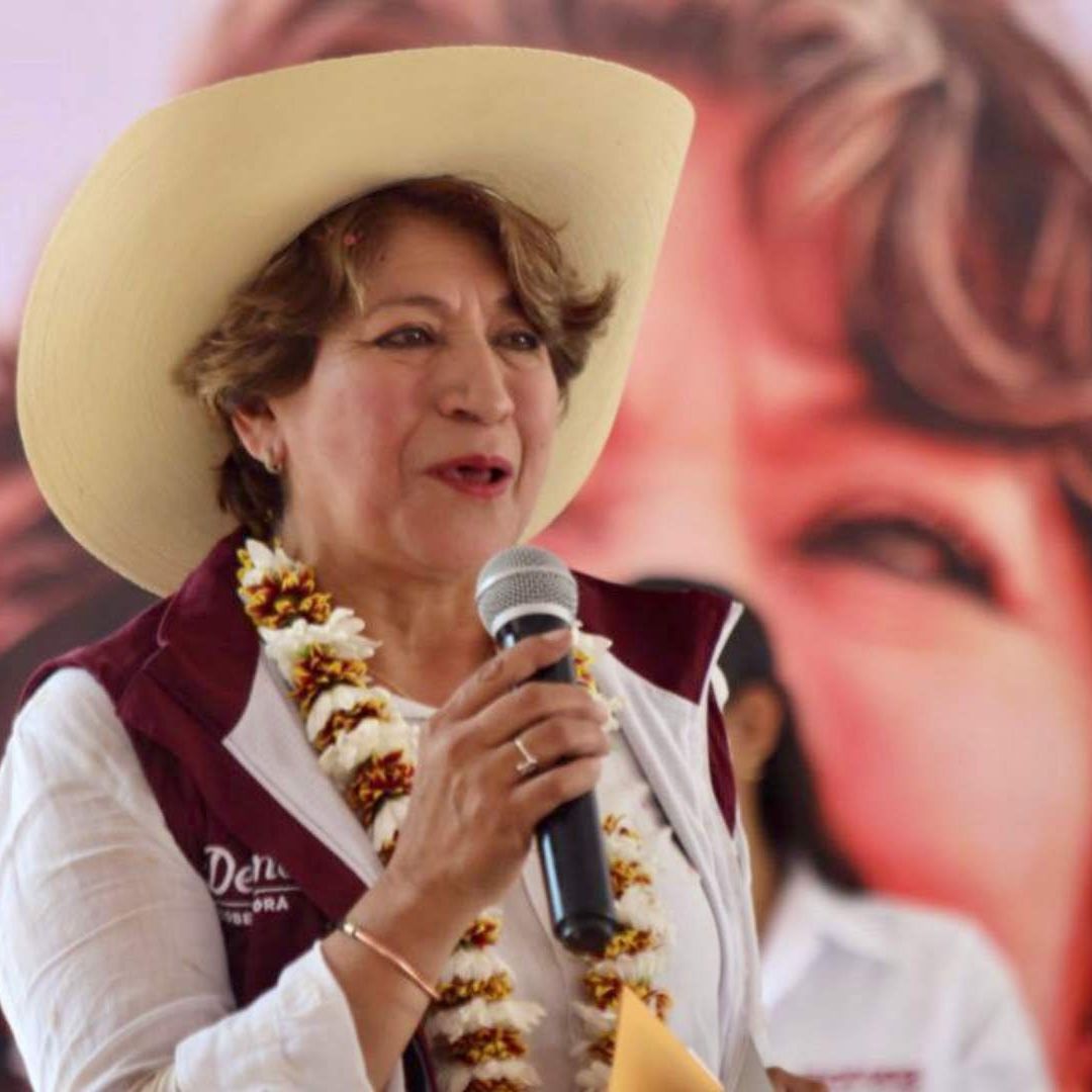 Delfina Gómez, candidata de Morena, PT, PVEM