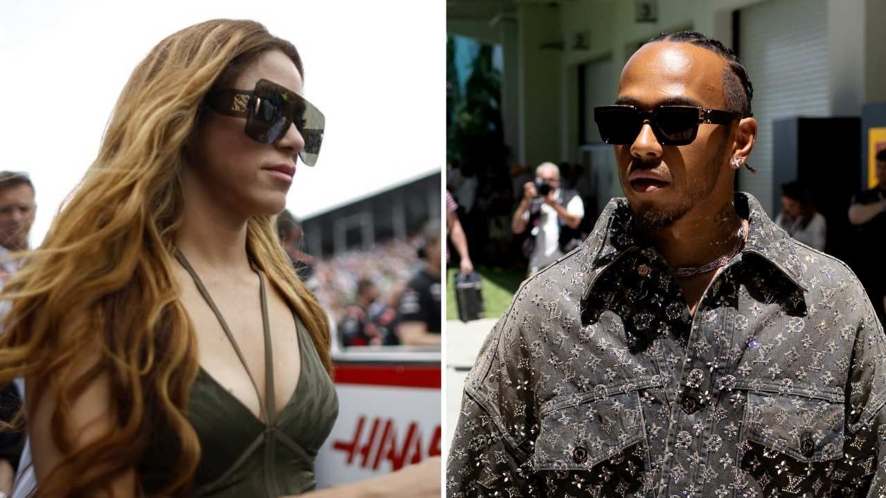 Captan juntos a Shakira y Lewis Hamilton