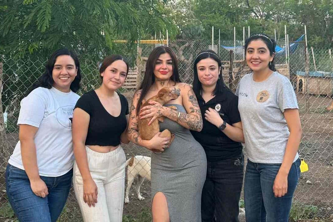 Karely Ruiz ayuda a perritos sin hogar gracias a fotos en tanga
