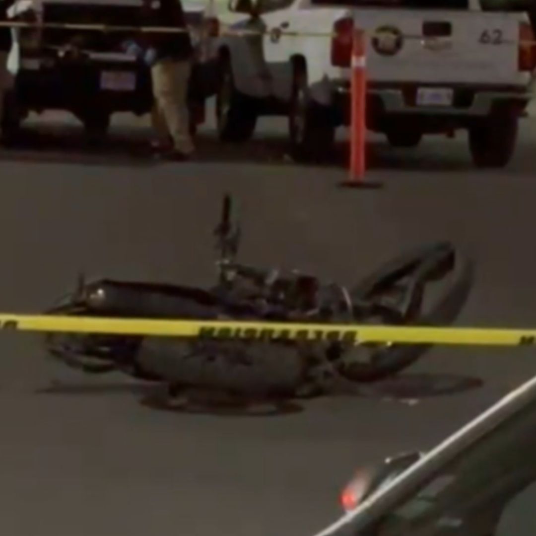 Choque motocicleta en Apodaca Nuevo León