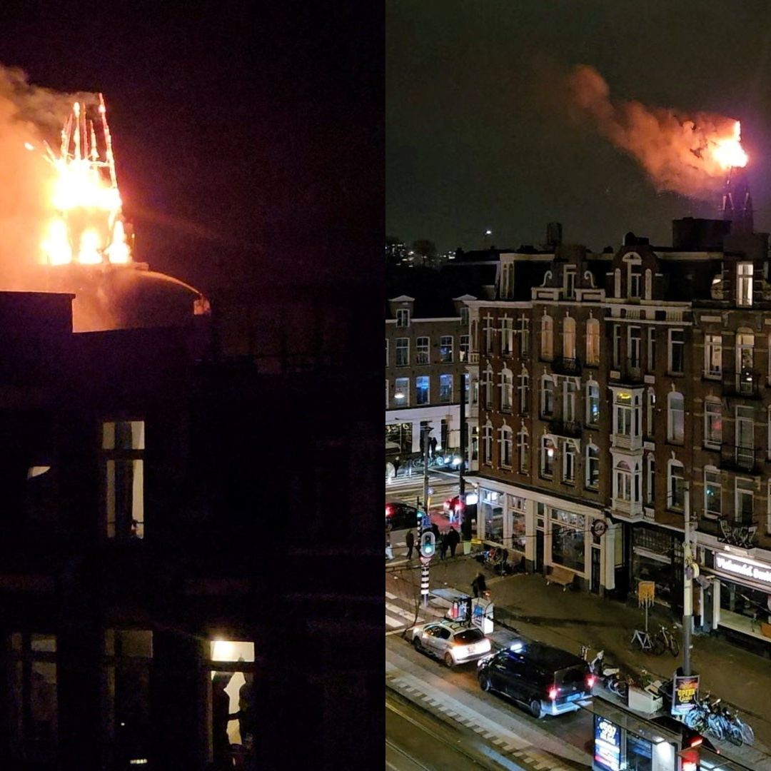 Histórica Iglesia de Ámsterdam Es Destruida por Incendio Durante la Nochevieja