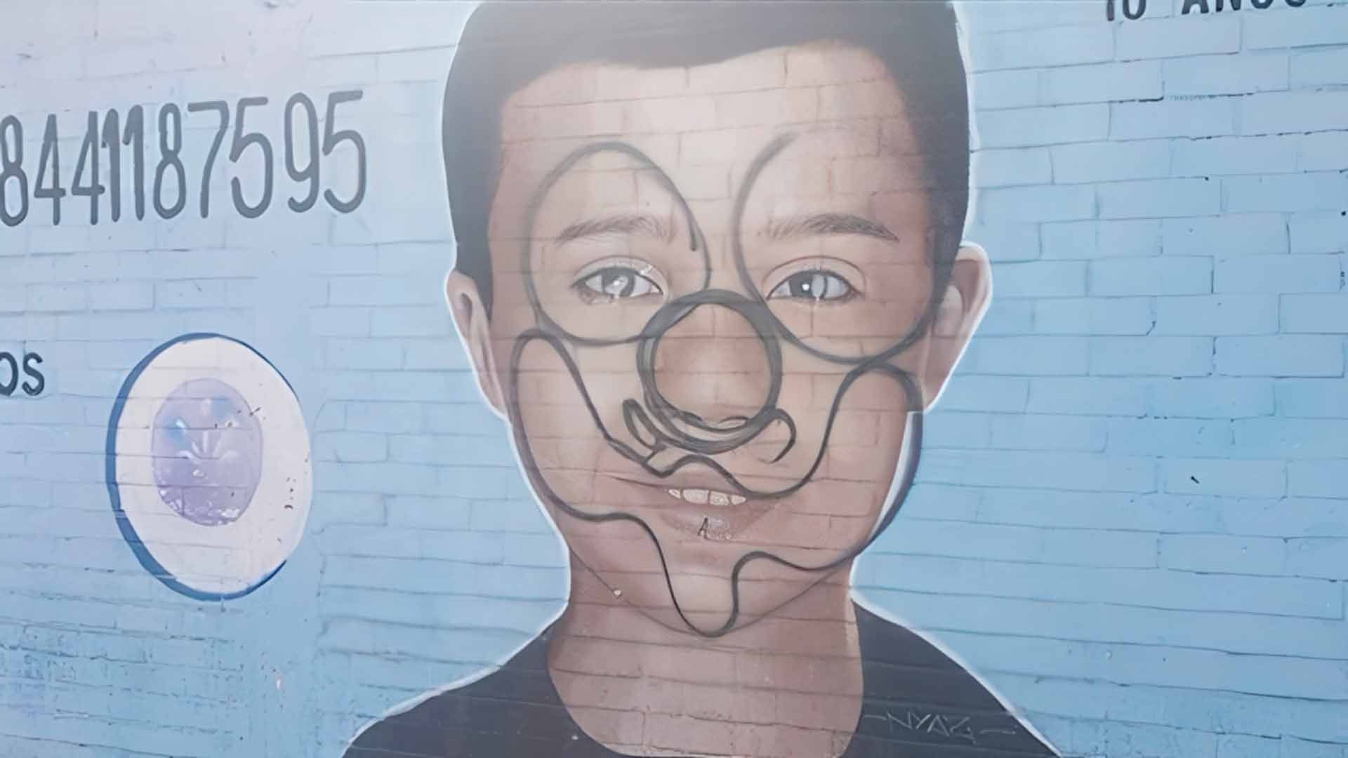 Vandalizan Mural de Johan Gael; Menor Desaparecido en Saltillo