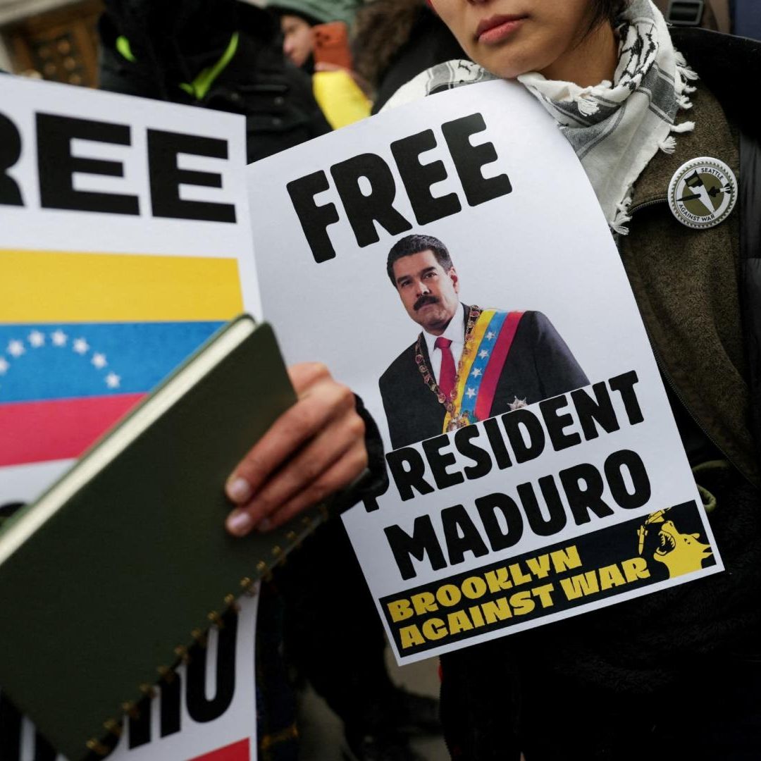 Protesta por detención de Nicolás Maduro
