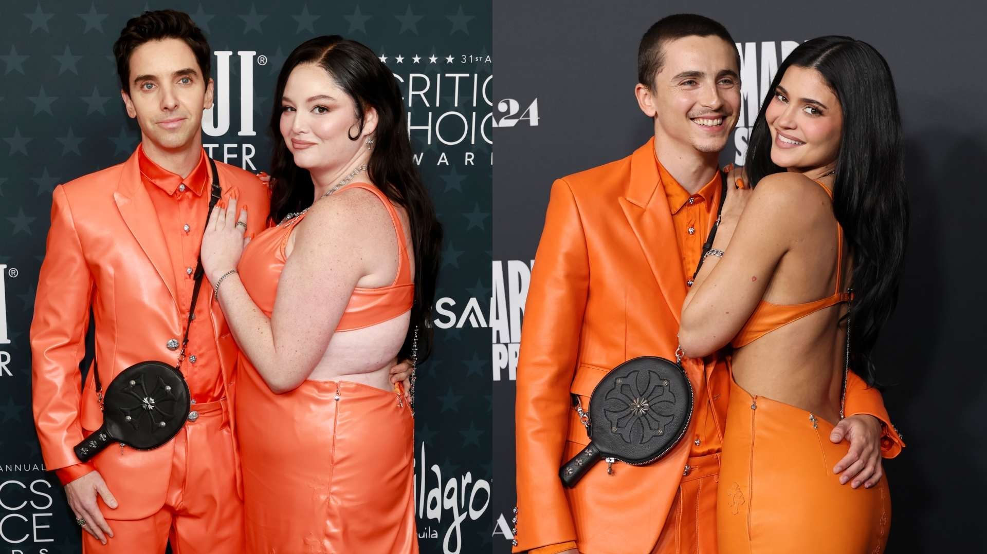 Critics Choice 2026: Meg Stalter y Paul W. Downs se Roban las Miradas en Modo Timothée y Kylie