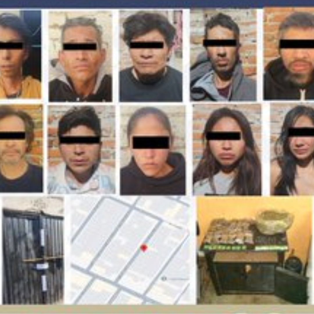 Banda Delincuentes Narcomenudo Robo Transeúnte Detenidos en Colonia Popular Castillotla Puebla