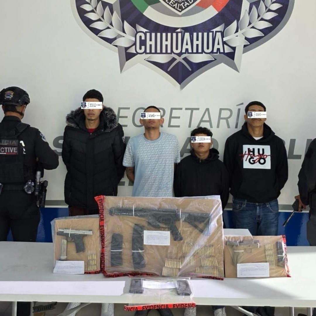 Detienen a Cuatro Hombres Armados en Ciudad Juárez