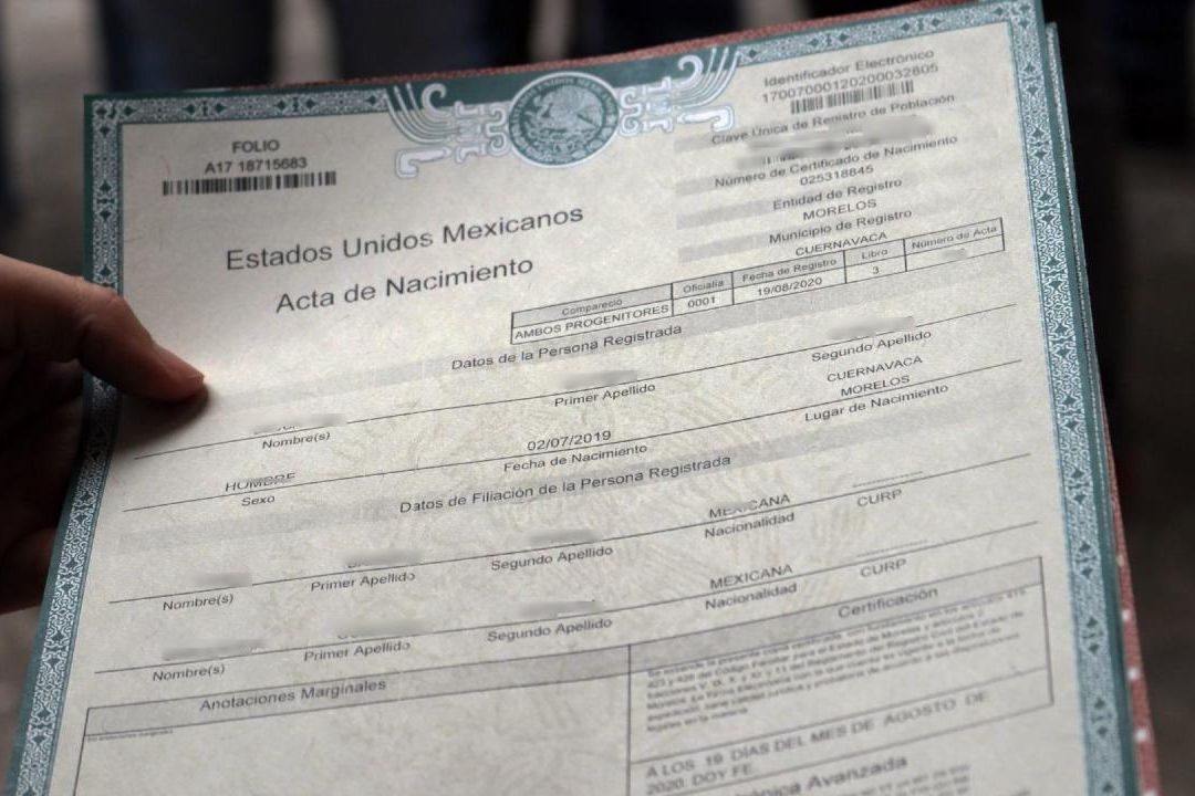 Los interesados en corregir su acta de nacimiento deben cumplir con algunos requisitos