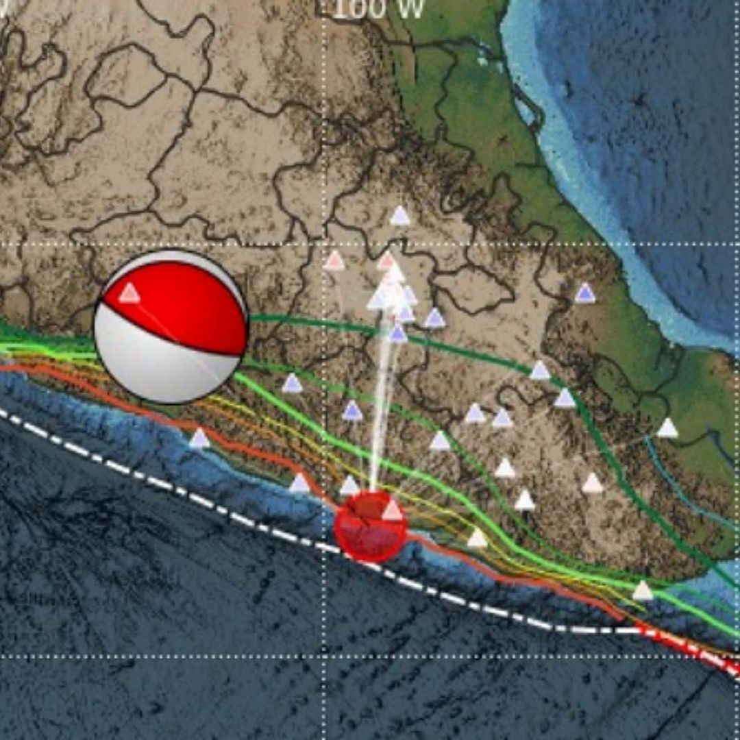 Epicentro del fuerte sismo de hoy, 2 de enero de 2026. Foto: SSN