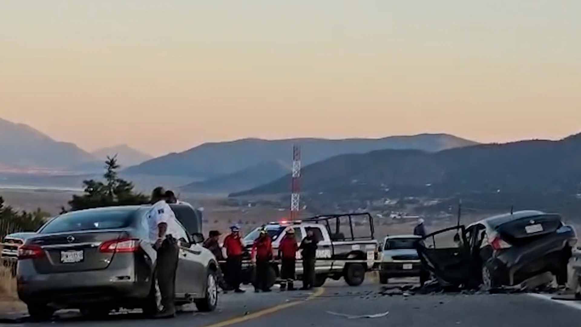 Choque Frontal Deja un Muerto y Ocho Personas Lesionadas en Carretera a San Antonio