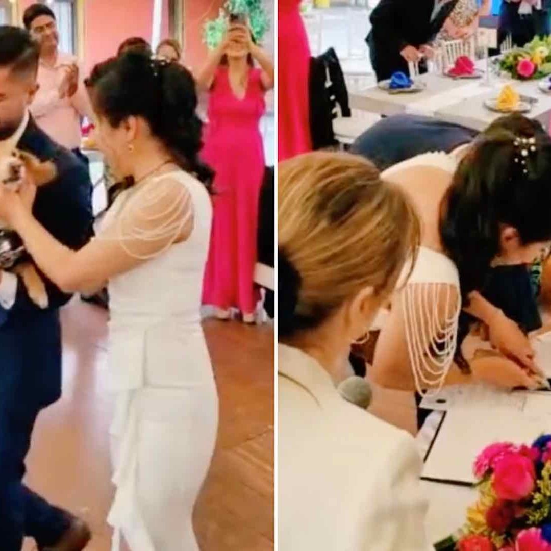 Tomillo firmó como testigo en boda de su dueña