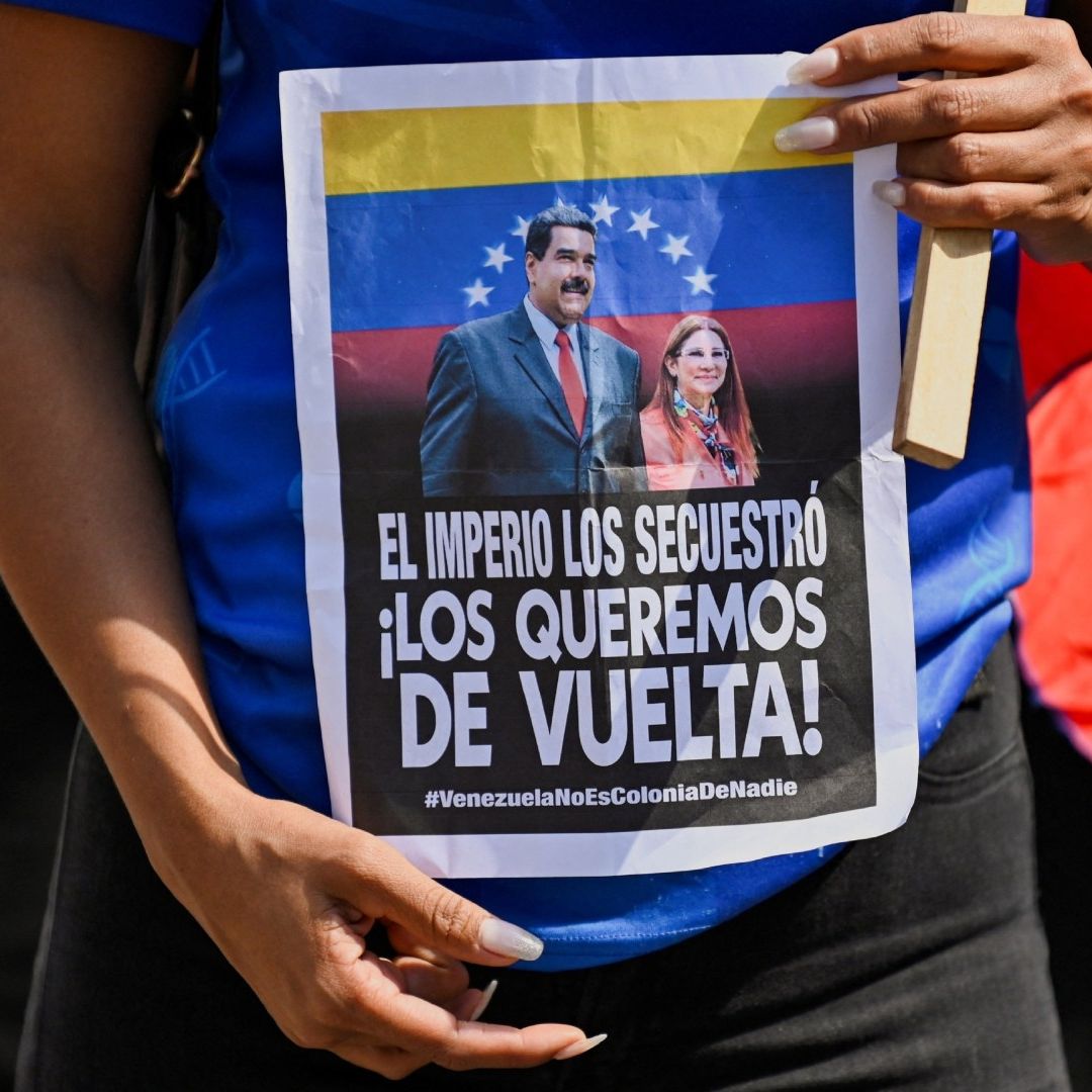 Muestras de apoyo a Nicolás Maduro durante manifestaciones en Venezuela