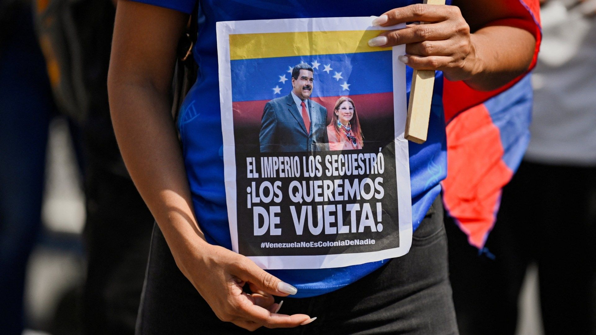 Muestras de apoyo a Nicolás Maduro durante manifestaciones en Venezuela