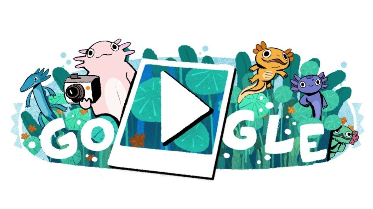 Lago de Xochimilco: Así es el Doodle de Google que Rinde Homenaje a los Ajolotes