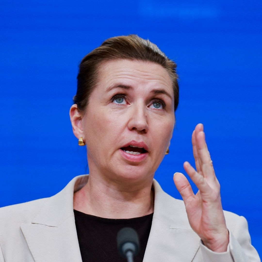 la primera ministra de Dinamarca, Mette Frederiksen