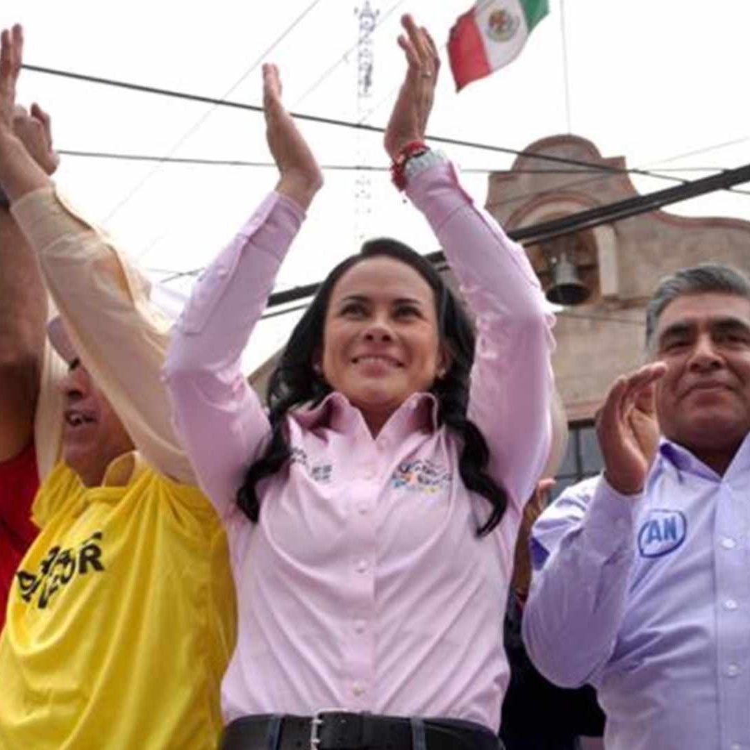 Alejandra del Moral, candidata PRI, PAN, PRD
