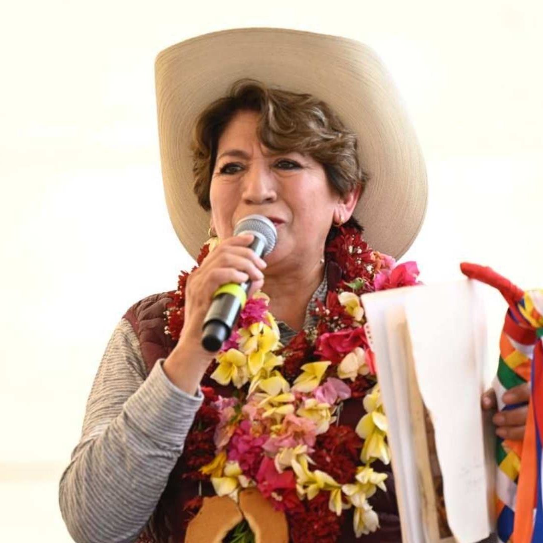 Delfina Gómez, candidata de Morena, PT, PVEM