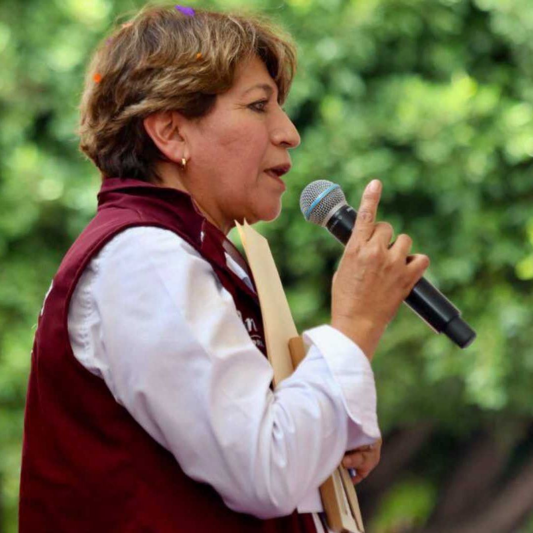 Delfina Gómez, candidata de Morena, PT, PVEM