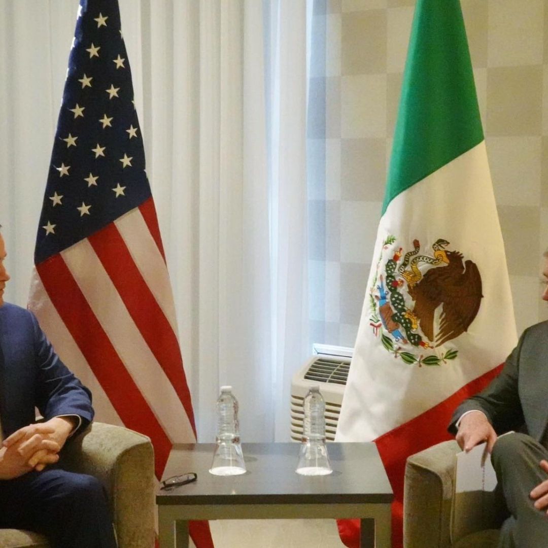 Marco Rubio y Juan Ramón de la Fuente Conversan Sobre Cooperación en Lucha Contra Narcotráfico.