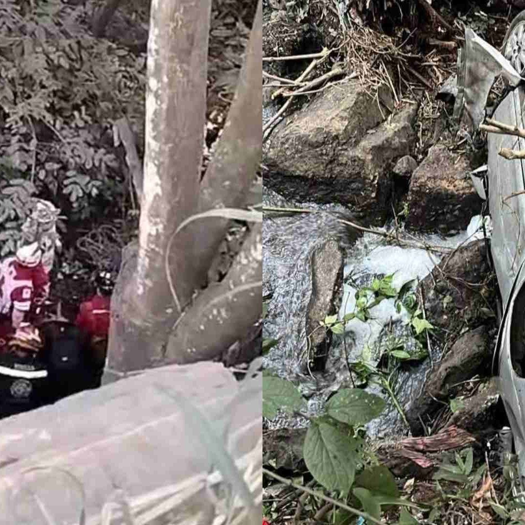 Trabajadores Caen en su Auto a un Barranco en Carretera Yanga Omealca Cuitláhuac Veracruz