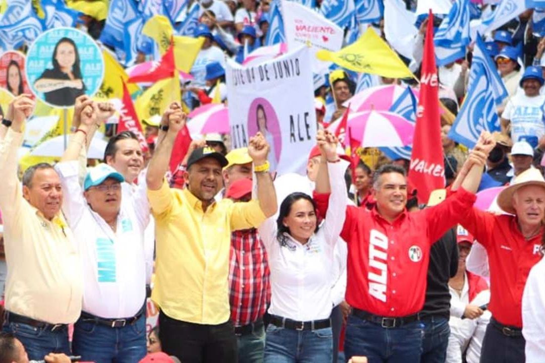 Alejandra del Moral cierra campaña en Toluca
