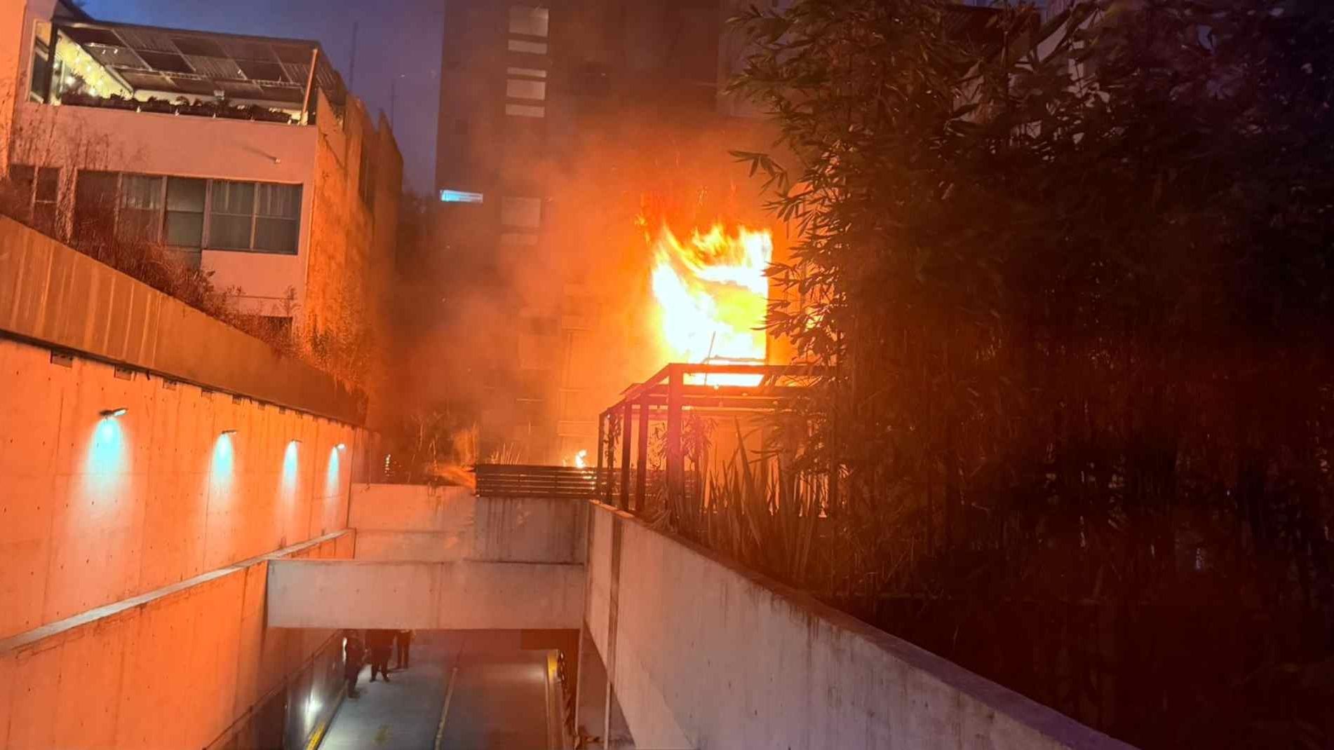 Incendio en La Condesa. Foto: N+
