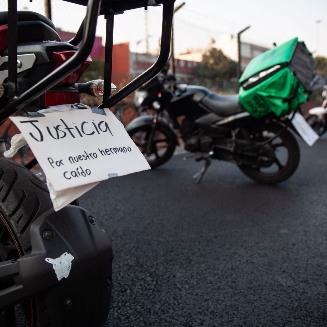 Familiares y motociclistas hicieron una protesta por muerte de repartidor de Lala.