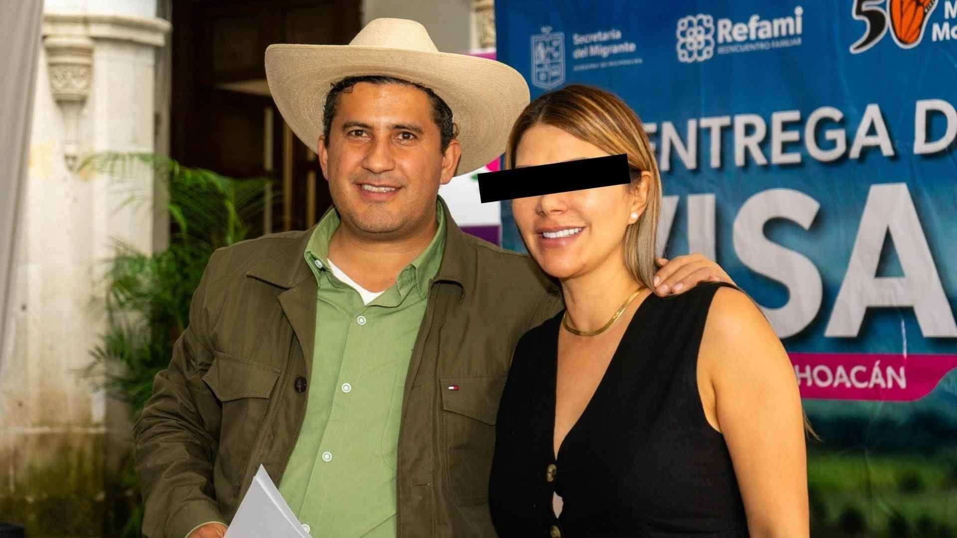 Carlos Manzo y Yesenia "N". Foto: Nmás