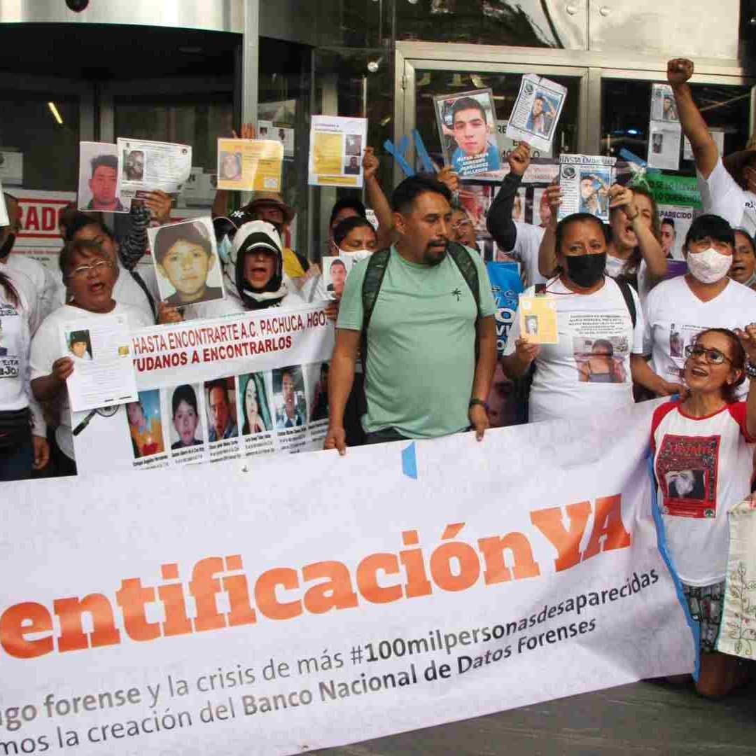 Protesta de familiares de personas desaparecidas