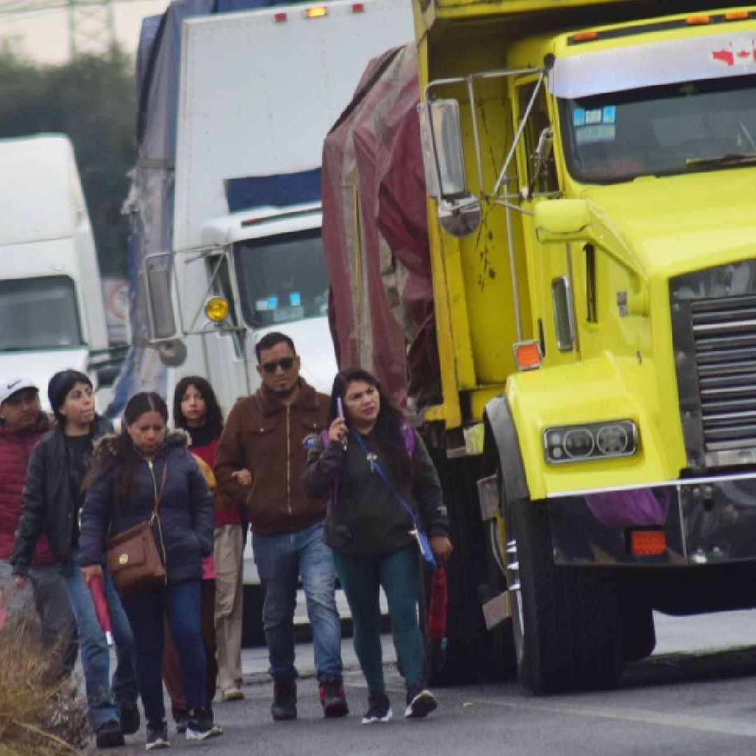 Carreteras bloqueadas 10 de enero 2026. Foto: Cuartoscuro