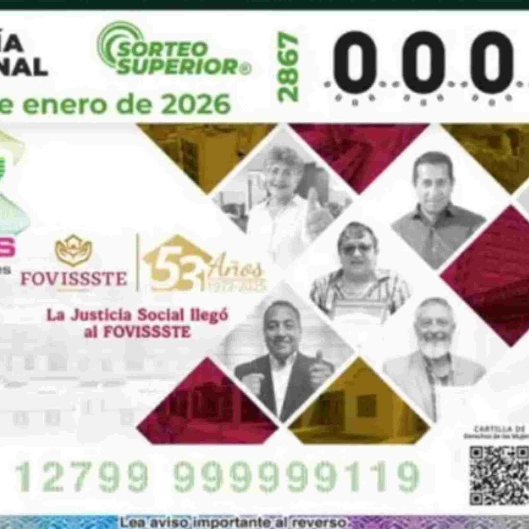 Cae Premio Mayor del Sorteo Superior 2867 de la Lotería Nacional en Hermosillo, Sonora y Chihuahua Capital